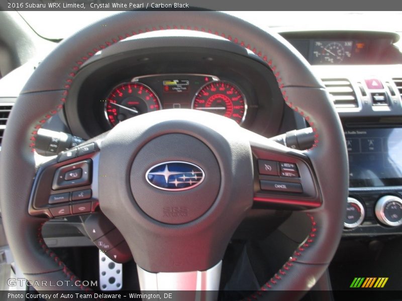 Crystal White Pearl / Carbon Black 2016 Subaru WRX Limited