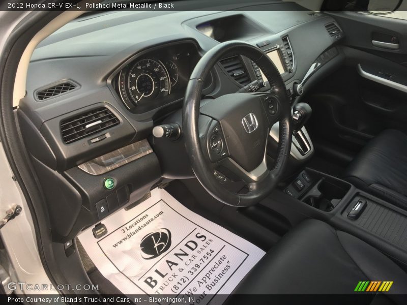 Polished Metal Metallic / Black 2012 Honda CR-V EX-L