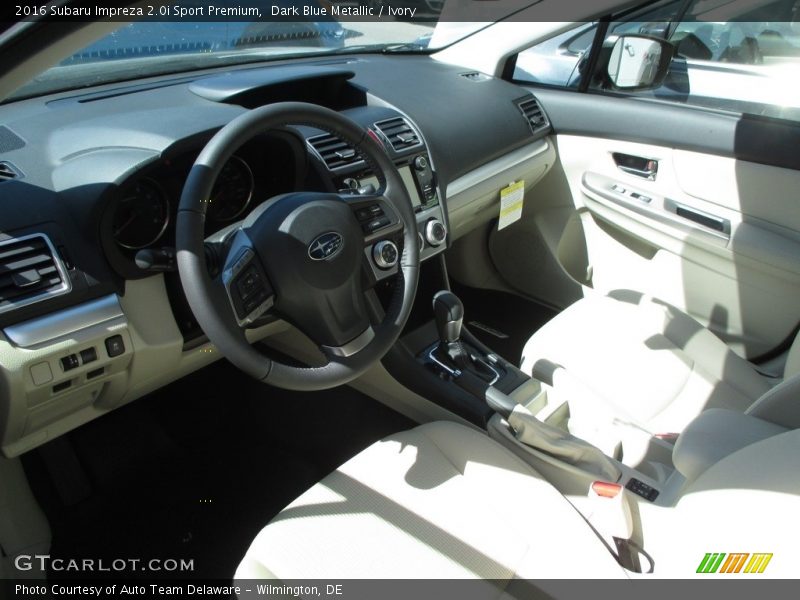 Dark Blue Metallic / Ivory 2016 Subaru Impreza 2.0i Sport Premium