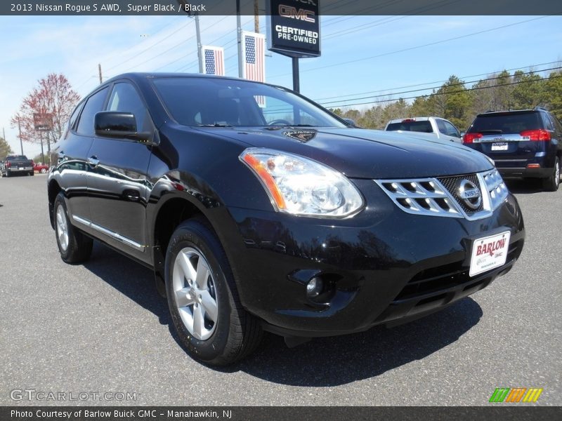 Super Black / Black 2013 Nissan Rogue S AWD
