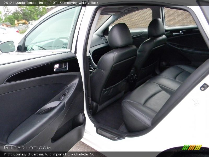 Shimmering White / Black 2012 Hyundai Sonata Limited 2.0T