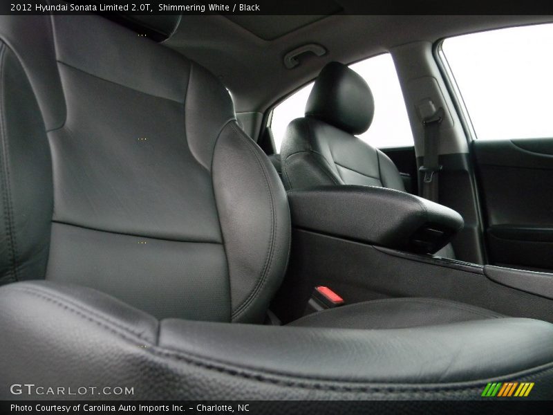 Shimmering White / Black 2012 Hyundai Sonata Limited 2.0T