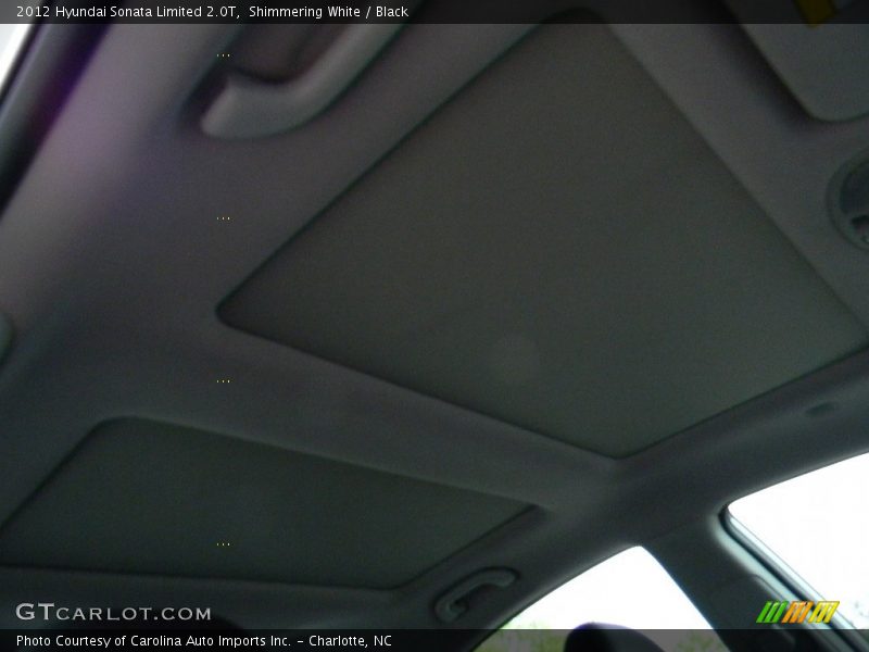 Shimmering White / Black 2012 Hyundai Sonata Limited 2.0T