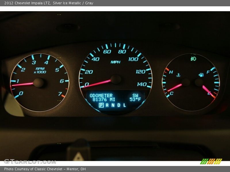 Silver Ice Metallic / Gray 2012 Chevrolet Impala LTZ