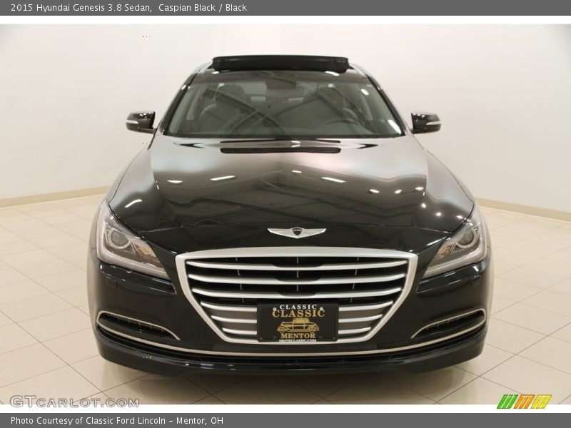 Caspian Black / Black 2015 Hyundai Genesis 3.8 Sedan