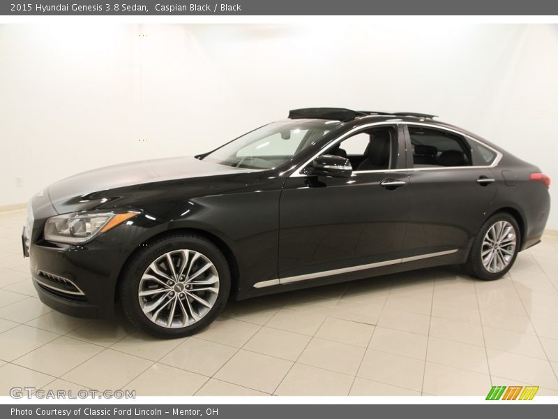Caspian Black / Black 2015 Hyundai Genesis 3.8 Sedan