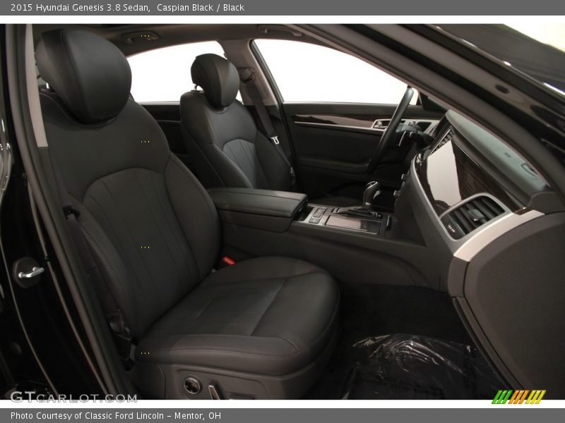 Caspian Black / Black 2015 Hyundai Genesis 3.8 Sedan