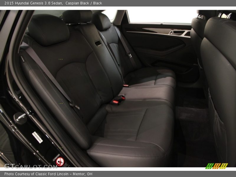 Caspian Black / Black 2015 Hyundai Genesis 3.8 Sedan