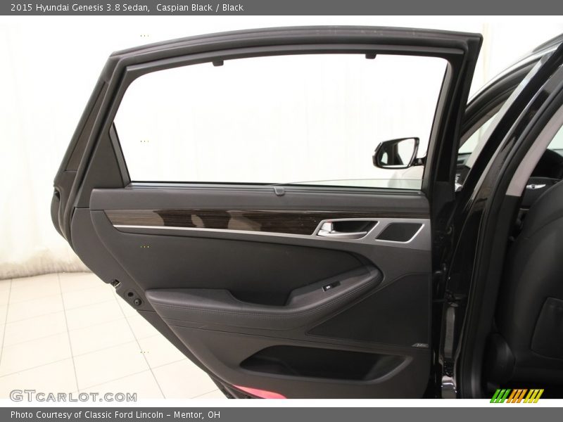 Caspian Black / Black 2015 Hyundai Genesis 3.8 Sedan