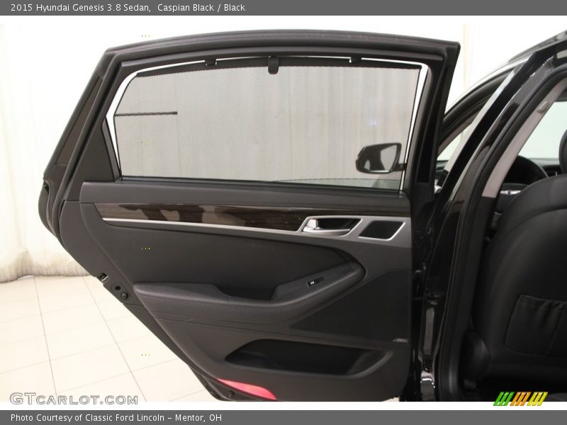 Caspian Black / Black 2015 Hyundai Genesis 3.8 Sedan