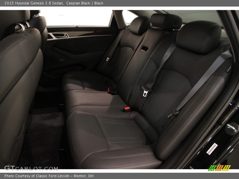 Caspian Black / Black 2015 Hyundai Genesis 3.8 Sedan