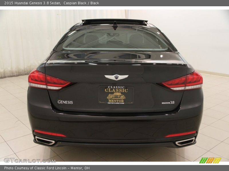 Caspian Black / Black 2015 Hyundai Genesis 3.8 Sedan
