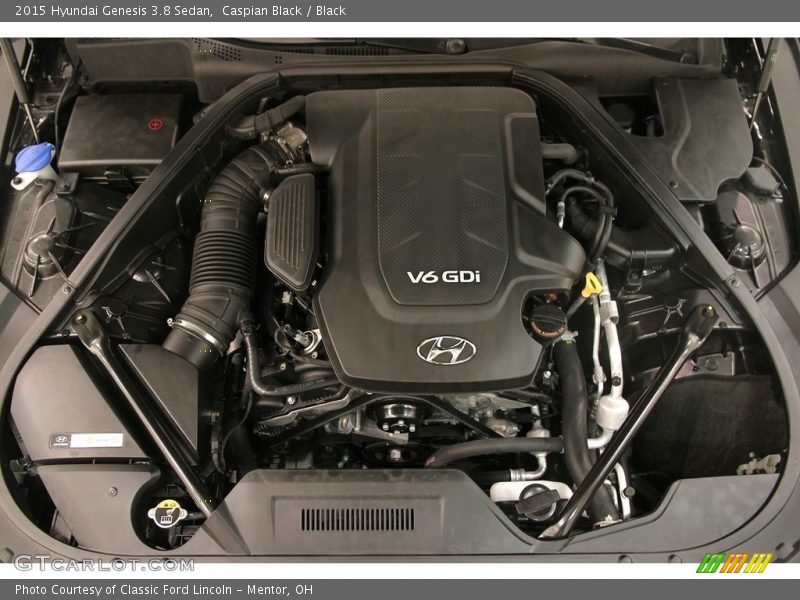 Caspian Black / Black 2015 Hyundai Genesis 3.8 Sedan