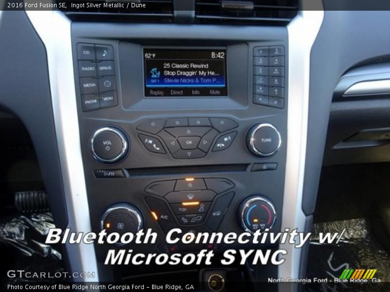 Ingot Silver Metallic / Dune 2016 Ford Fusion SE