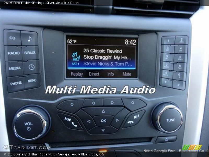 Ingot Silver Metallic / Dune 2016 Ford Fusion SE
