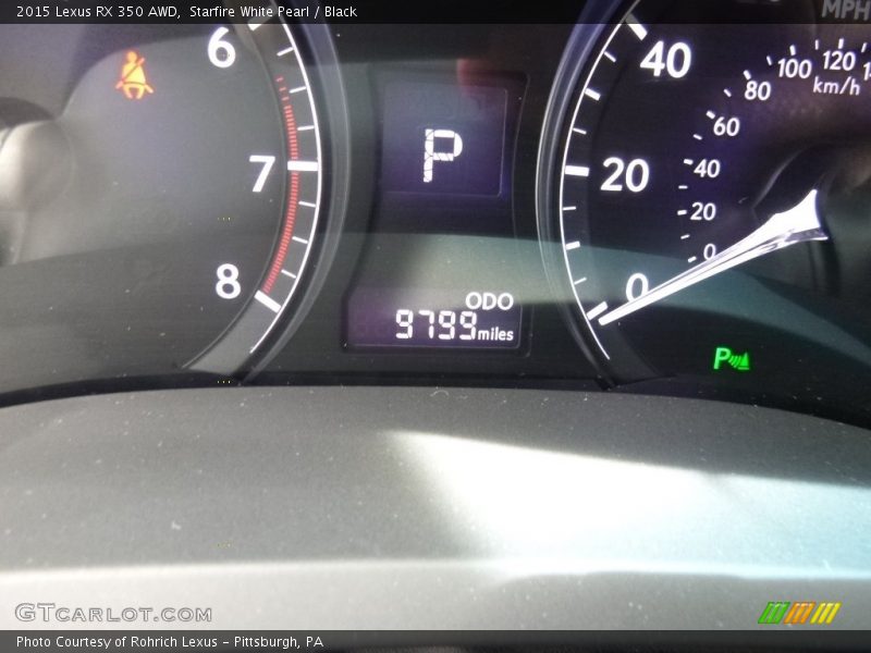 Starfire White Pearl / Black 2015 Lexus RX 350 AWD