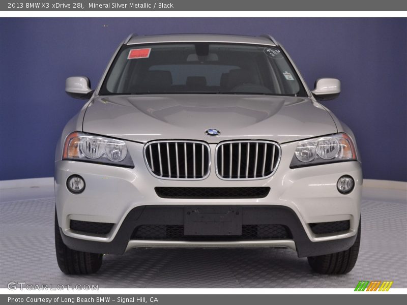 Mineral Silver Metallic / Black 2013 BMW X3 xDrive 28i