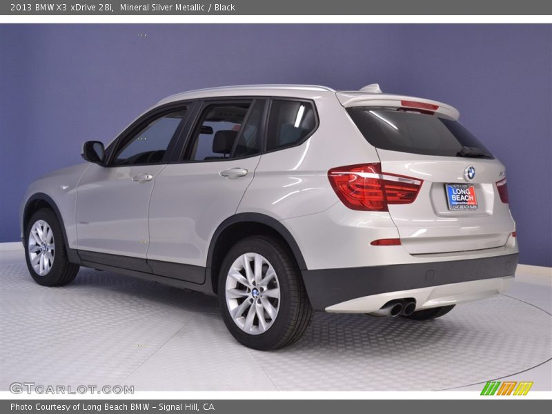 Mineral Silver Metallic / Black 2013 BMW X3 xDrive 28i