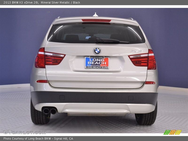 Mineral Silver Metallic / Black 2013 BMW X3 xDrive 28i