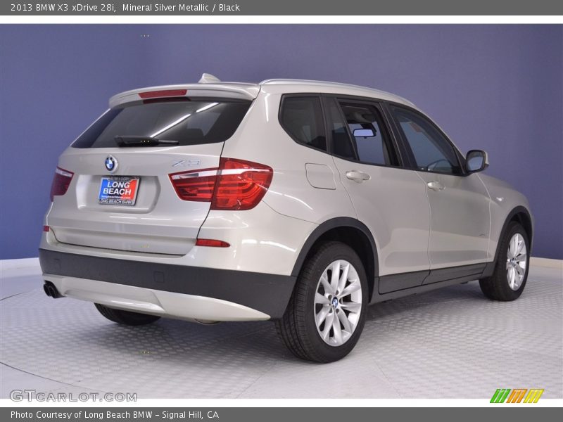 Mineral Silver Metallic / Black 2013 BMW X3 xDrive 28i