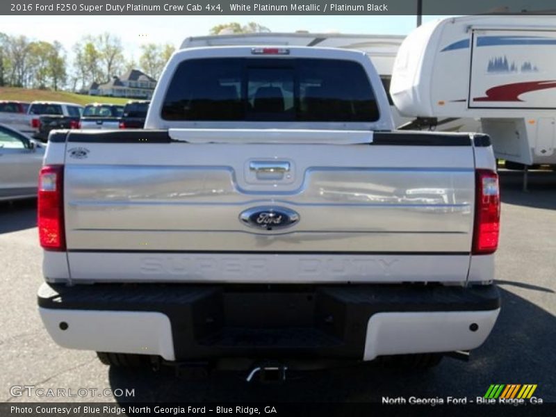 White Platinum Metallic / Platinum Black 2016 Ford F250 Super Duty Platinum Crew Cab 4x4