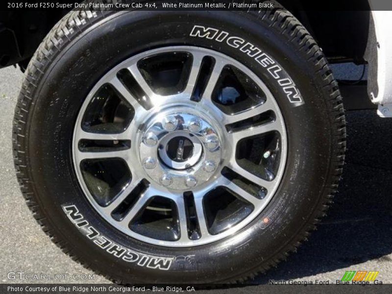 White Platinum Metallic / Platinum Black 2016 Ford F250 Super Duty Platinum Crew Cab 4x4