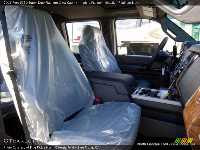 White Platinum Metallic / Platinum Black 2016 Ford F250 Super Duty Platinum Crew Cab 4x4