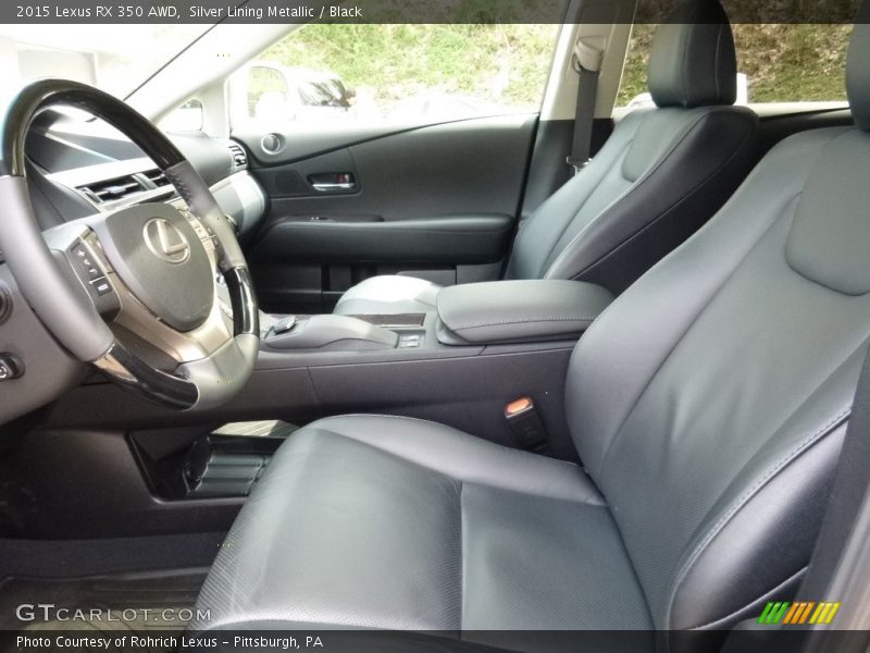 Silver Lining Metallic / Black 2015 Lexus RX 350 AWD