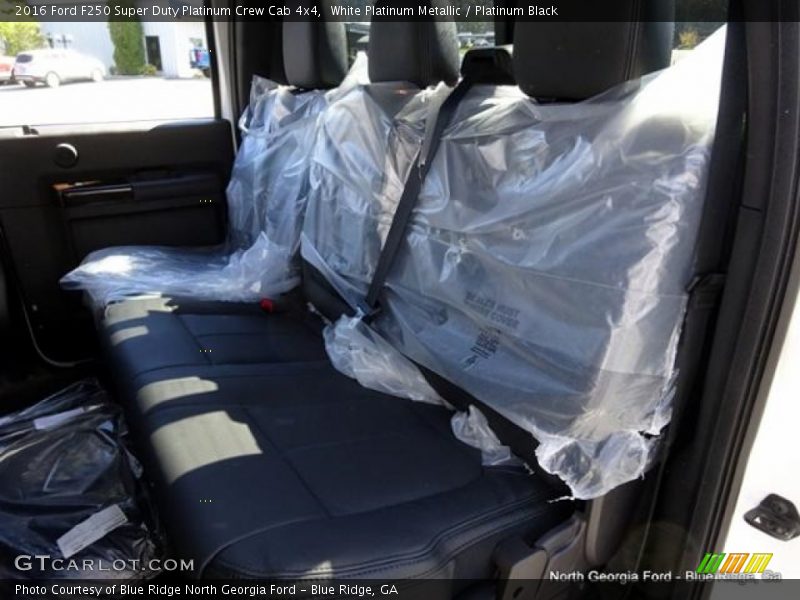 White Platinum Metallic / Platinum Black 2016 Ford F250 Super Duty Platinum Crew Cab 4x4