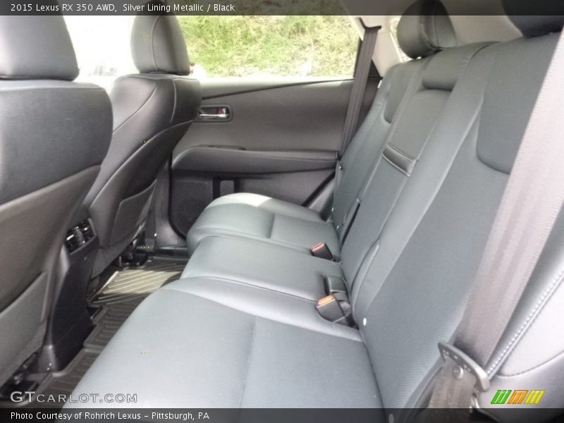 Silver Lining Metallic / Black 2015 Lexus RX 350 AWD
