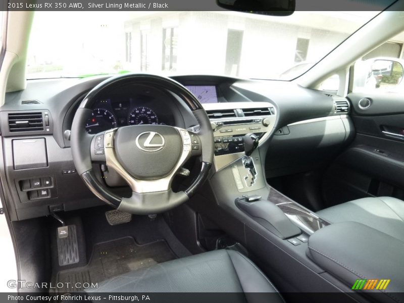 Silver Lining Metallic / Black 2015 Lexus RX 350 AWD
