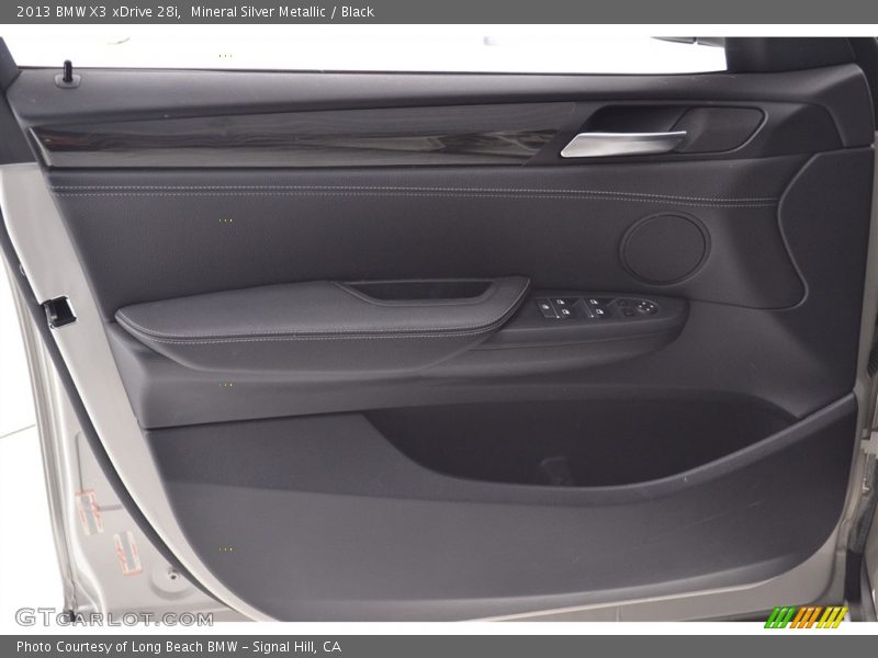 Mineral Silver Metallic / Black 2013 BMW X3 xDrive 28i