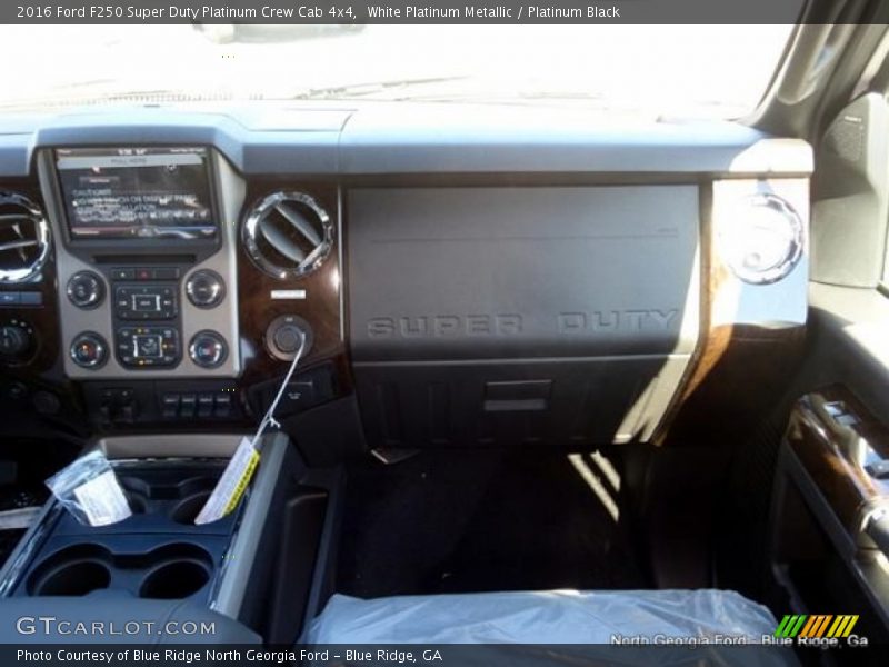 White Platinum Metallic / Platinum Black 2016 Ford F250 Super Duty Platinum Crew Cab 4x4