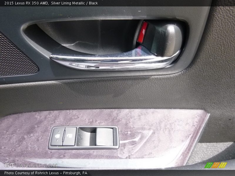 Silver Lining Metallic / Black 2015 Lexus RX 350 AWD