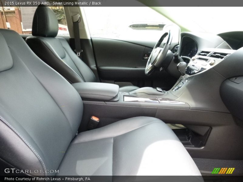 Silver Lining Metallic / Black 2015 Lexus RX 350 AWD