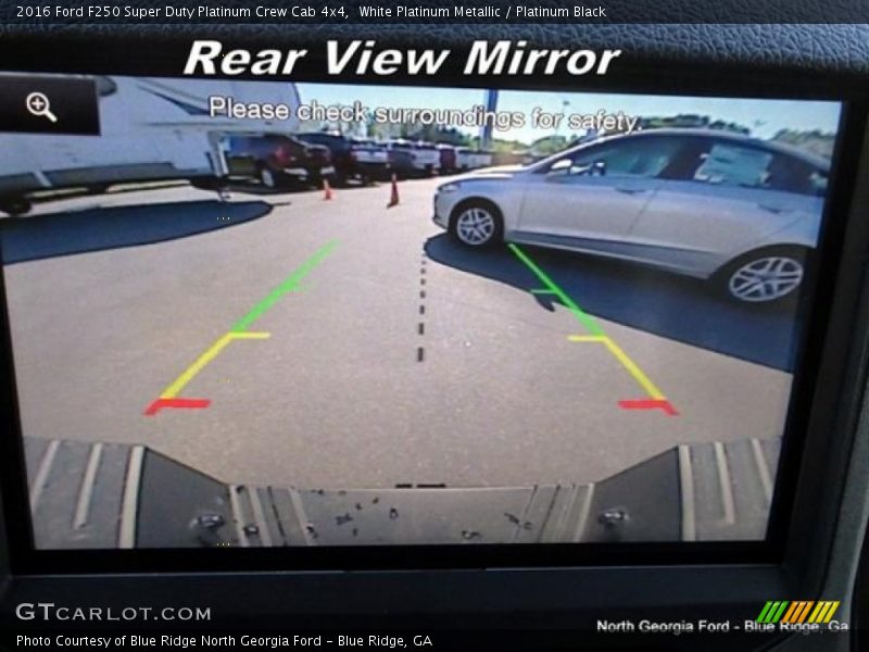 White Platinum Metallic / Platinum Black 2016 Ford F250 Super Duty Platinum Crew Cab 4x4