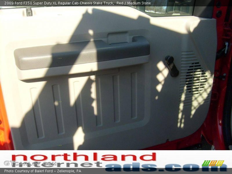 Red / Medium Stone 2009 Ford F350 Super Duty XL Regular Cab Chassis Stake Truck