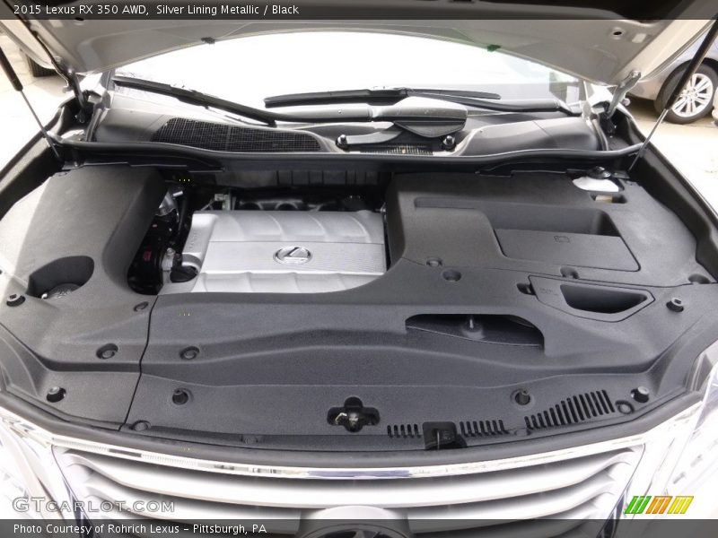 Silver Lining Metallic / Black 2015 Lexus RX 350 AWD