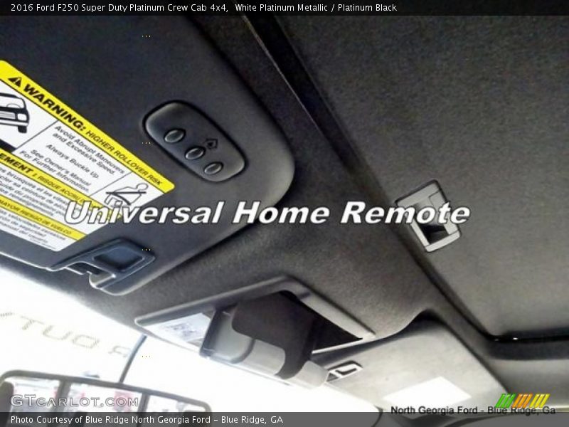 White Platinum Metallic / Platinum Black 2016 Ford F250 Super Duty Platinum Crew Cab 4x4