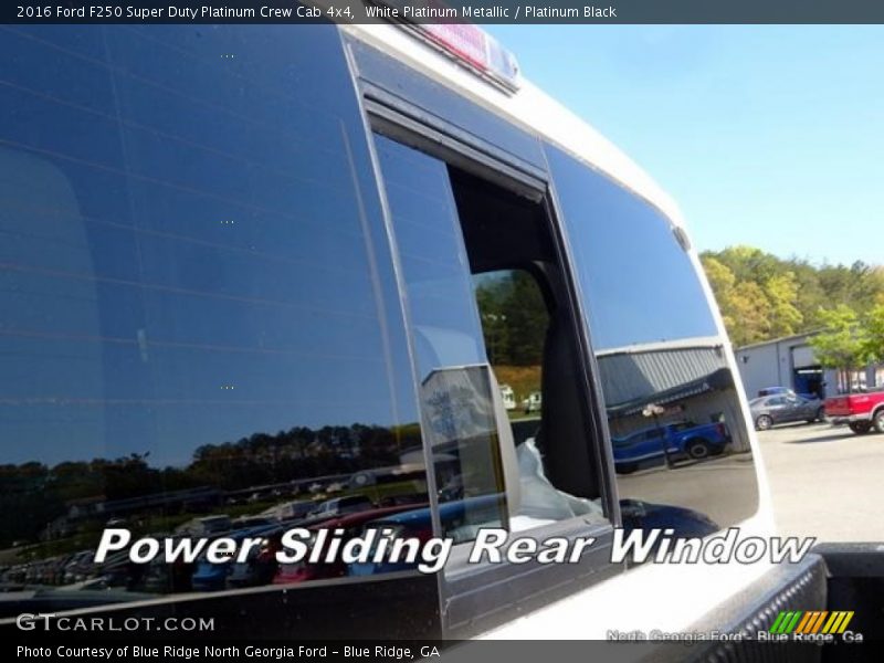 White Platinum Metallic / Platinum Black 2016 Ford F250 Super Duty Platinum Crew Cab 4x4