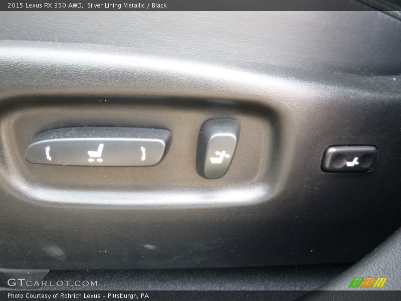 Silver Lining Metallic / Black 2015 Lexus RX 350 AWD