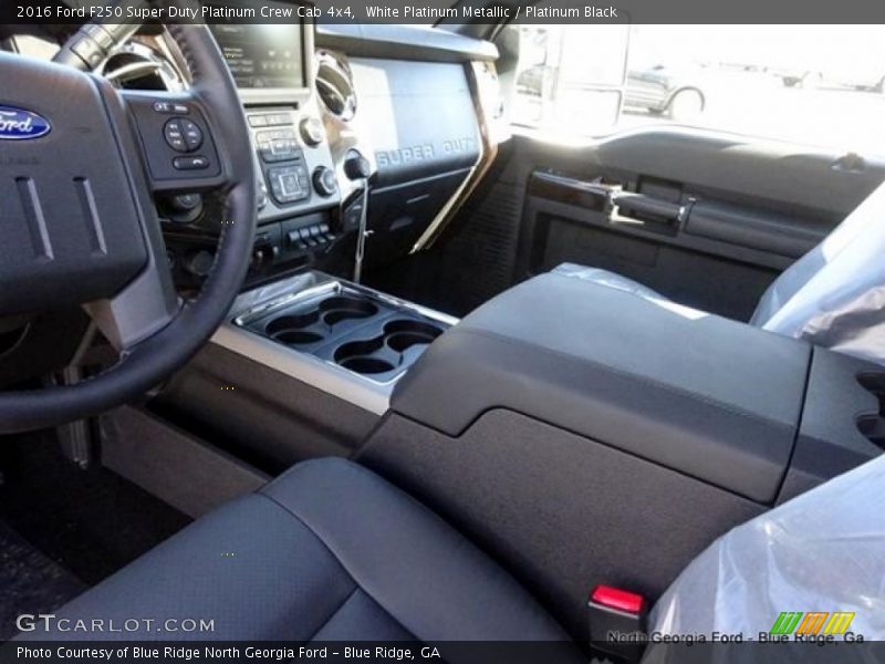 White Platinum Metallic / Platinum Black 2016 Ford F250 Super Duty Platinum Crew Cab 4x4