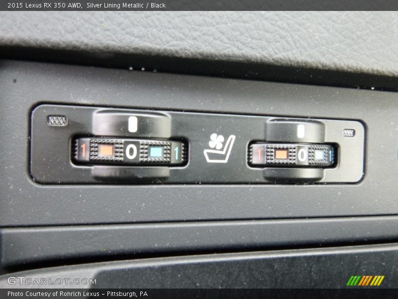 Silver Lining Metallic / Black 2015 Lexus RX 350 AWD