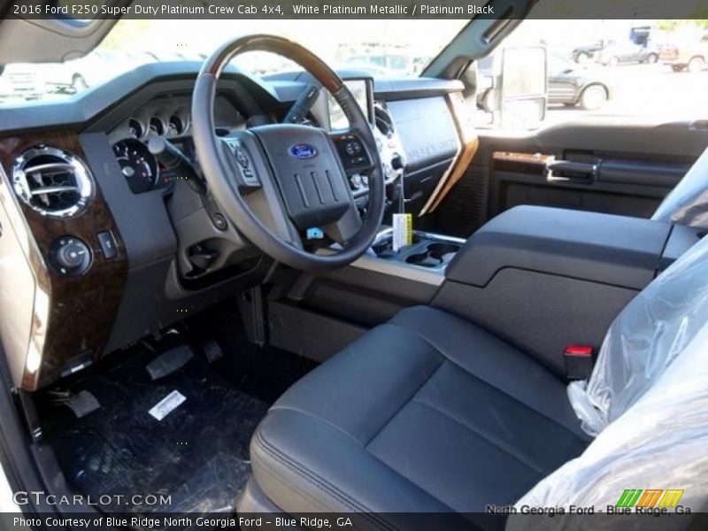 White Platinum Metallic / Platinum Black 2016 Ford F250 Super Duty Platinum Crew Cab 4x4