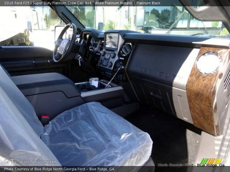 White Platinum Metallic / Platinum Black 2016 Ford F250 Super Duty Platinum Crew Cab 4x4