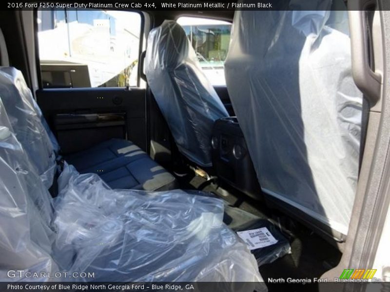 White Platinum Metallic / Platinum Black 2016 Ford F250 Super Duty Platinum Crew Cab 4x4