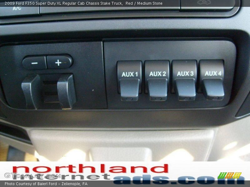 Red / Medium Stone 2009 Ford F350 Super Duty XL Regular Cab Chassis Stake Truck