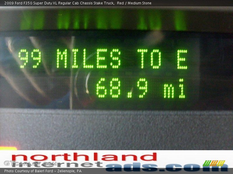 Red / Medium Stone 2009 Ford F350 Super Duty XL Regular Cab Chassis Stake Truck