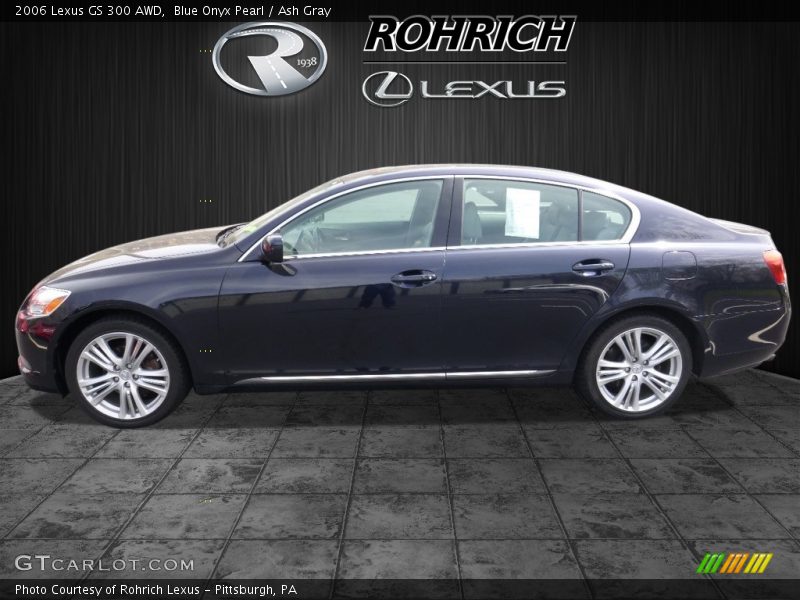 Blue Onyx Pearl / Ash Gray 2006 Lexus GS 300 AWD