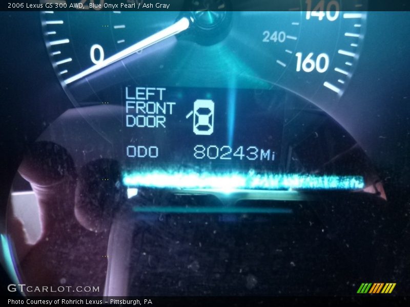Blue Onyx Pearl / Ash Gray 2006 Lexus GS 300 AWD